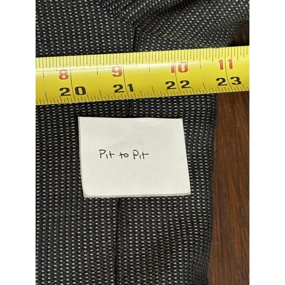 Ted Baker Fashion Charcoal Wool Silk Shawl Collar Blazer 44R - Picture 7 of 9